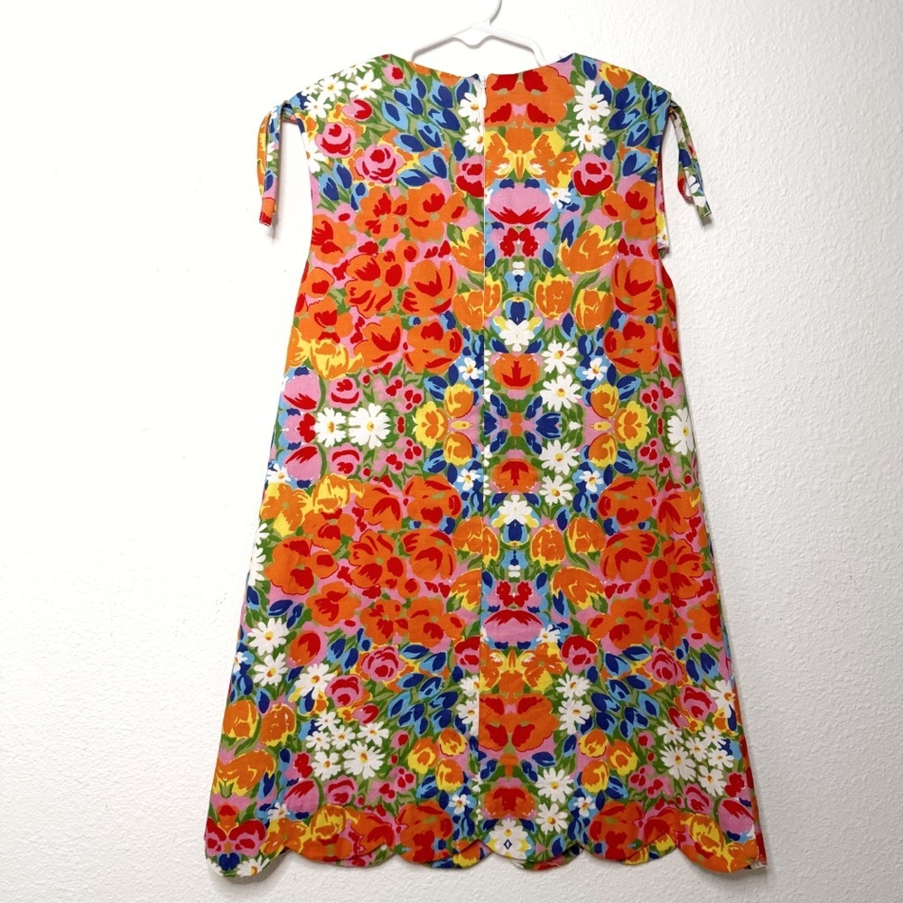 Bella Bliss girls floral tropical multicolor retro dress size 8 - Picture 6 of 9